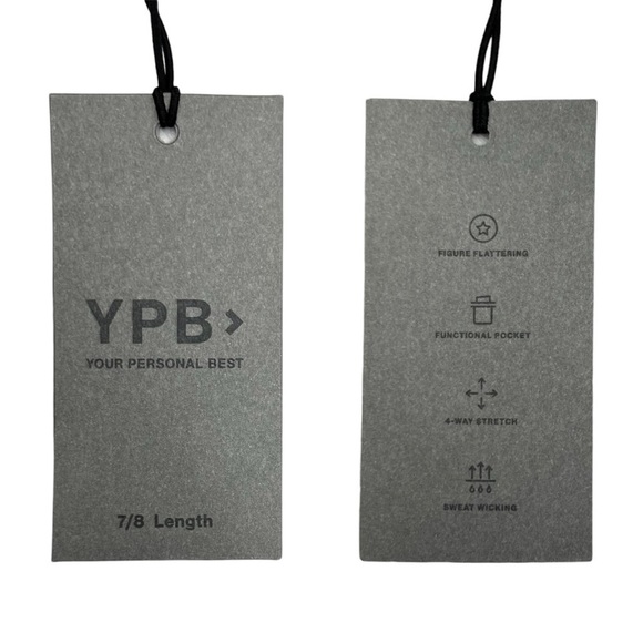 Abercrombie & Fitch YPB SculptLUX Leggings Size XS 7/8 Short Gray White New NWT - Picture 6 of 10